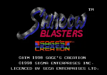 Shadow Blasters (USA) screen shot title